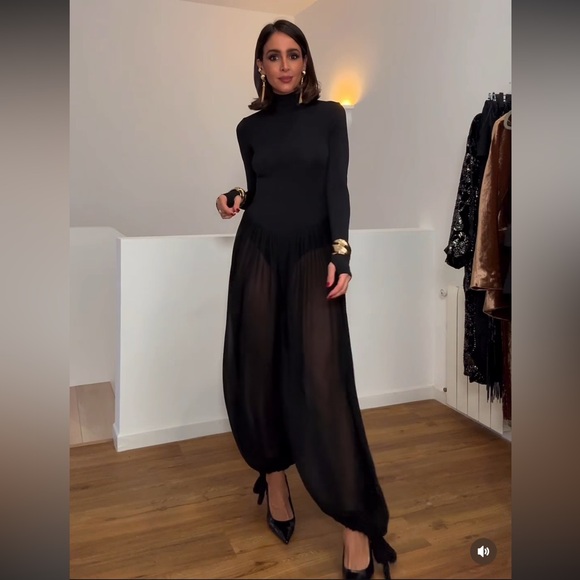 ZARA LONG COMBINATION VOLUME JUMPSUIT - Picture 7 of 17